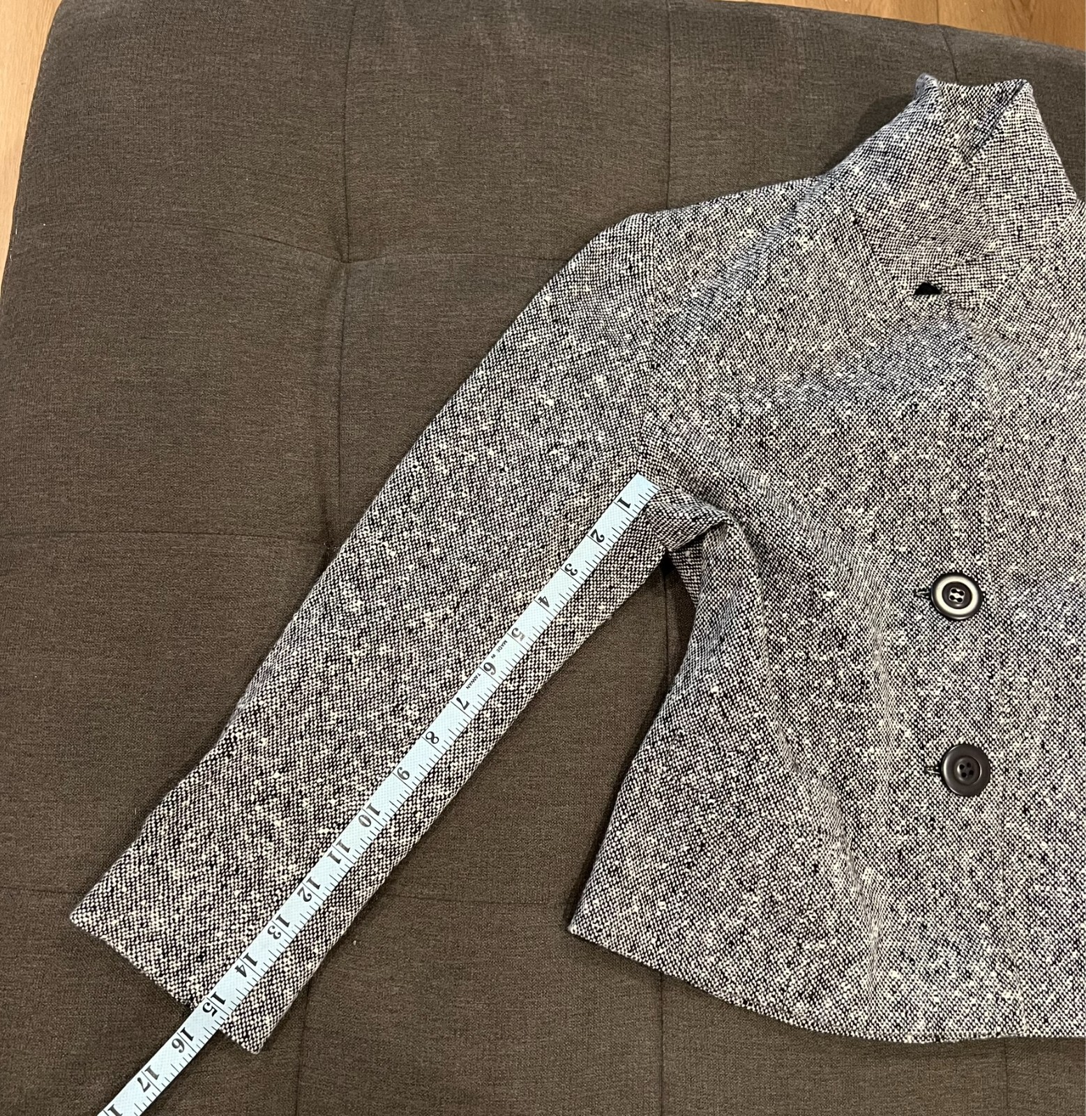 French Philippe Adec Vintage Women’s Fitted Crop Wool Blazer Beautiful Condition
