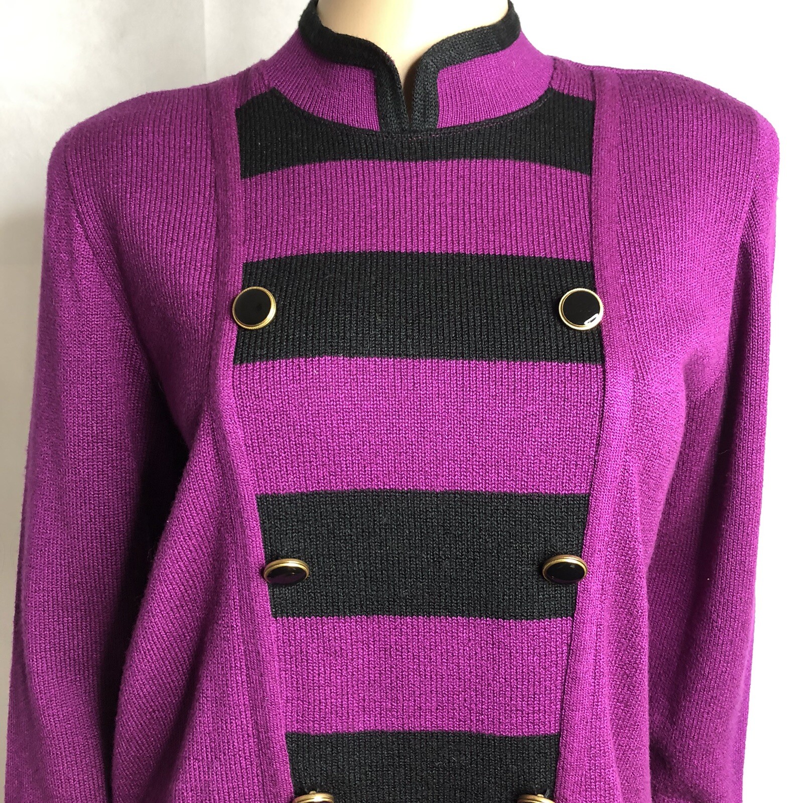1980s Vivanti Petites Knit Skirt Top Set Sz 10P Fits S M ILGWU Union Made USA