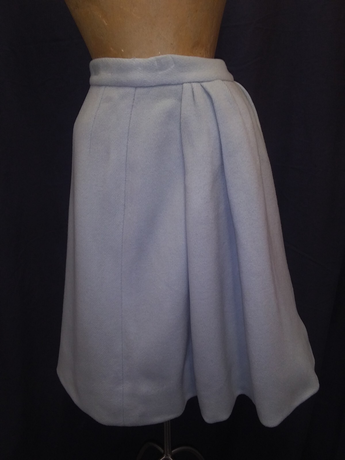 Vintage 1950’s Light Blue Soft Wool Elegant Skirt & Jacket Tiffeau & Busch S