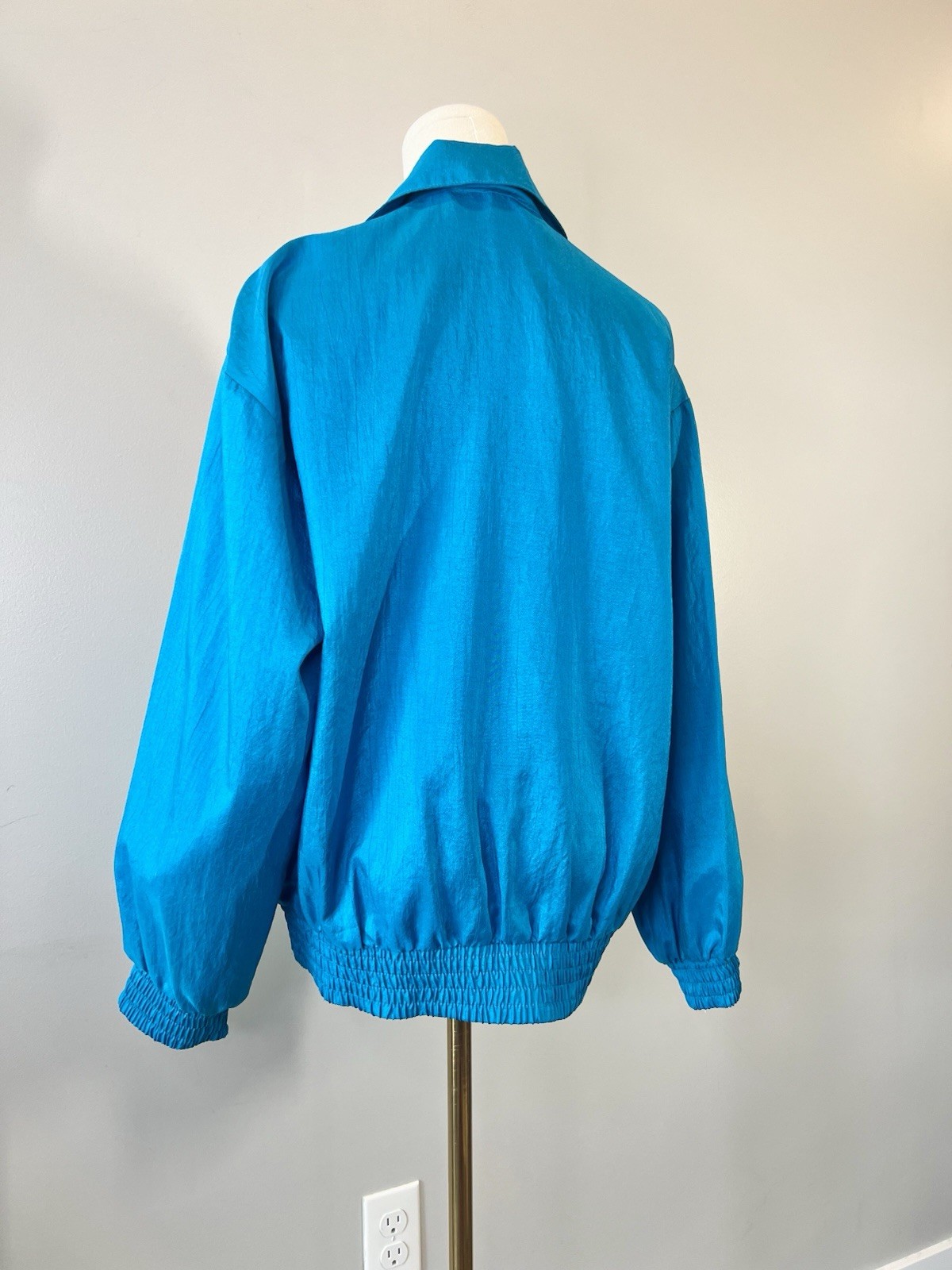 Vintage 1980s Colorblock Winderbreaker Retro Colorful Jacket Small Medium