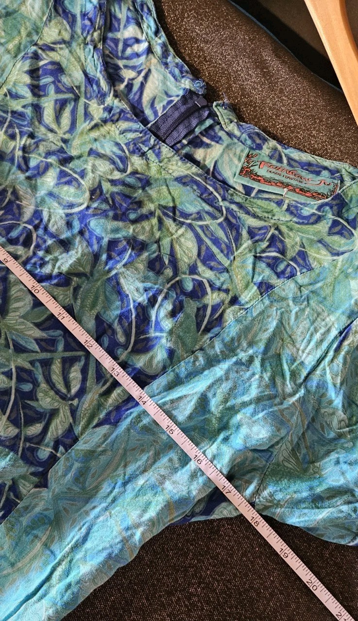 Vintage Rainbow Jo Womens Hawaiian Maxi Dress Sz Medium In Good Condition