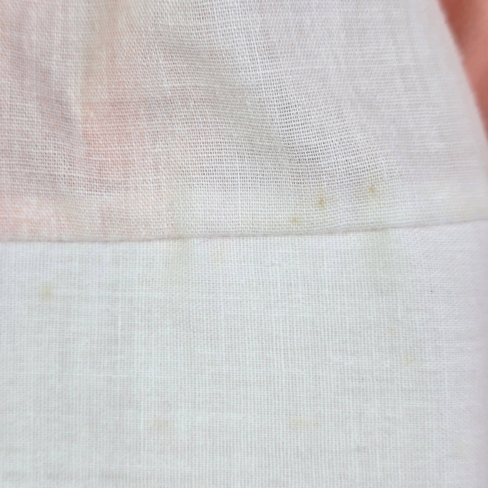 Vintage Triple L Brand Ombre Western Shirt Women XS Peach Cream Pearl Snap