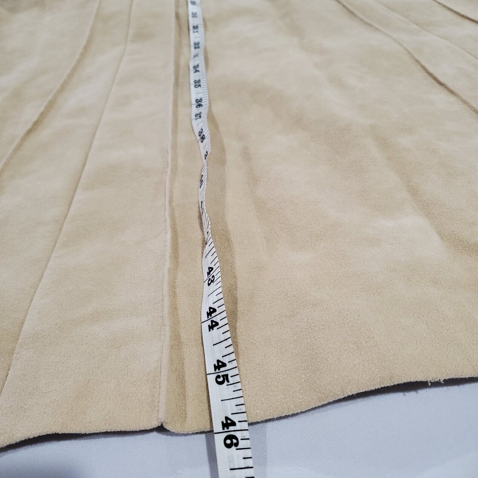 Vintage Wrap Dress Women Med Beige 60s Midi Cottage Preppy Coquette Neutral Mod