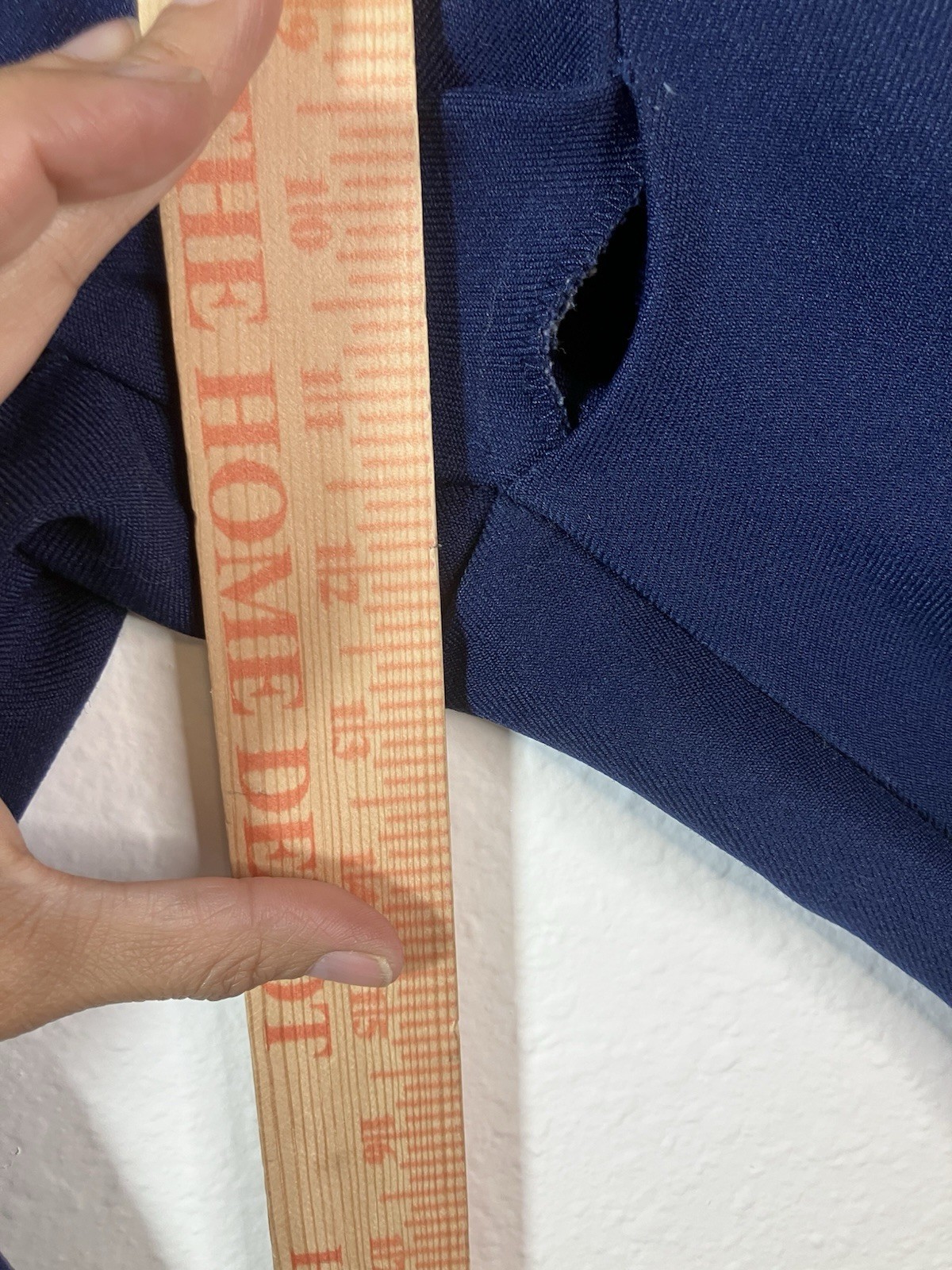 Vintage JCPenney Polyester Navy Pants Womens 28×30 Retro 70s Disco Office Siren