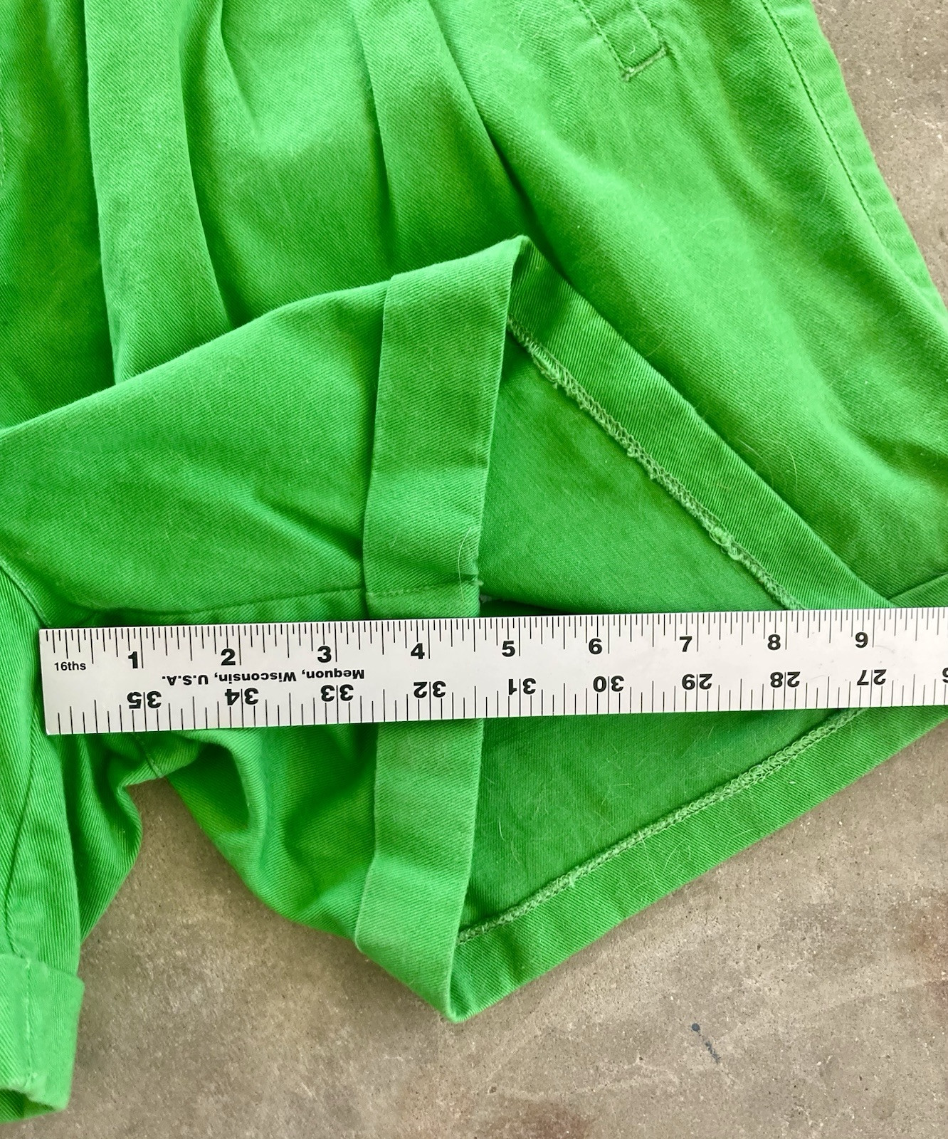 Vintage 80s Green Cotton High Waisted Shorts Tag Size 8 Spring St. Patrick’s Day