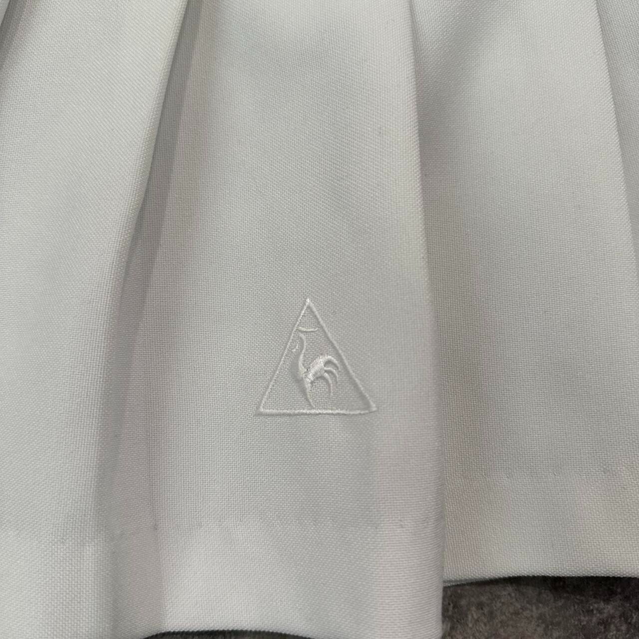 Vintage Le Coq Sportif USA 90s White Pleated academia tennis mini skirt sz 12