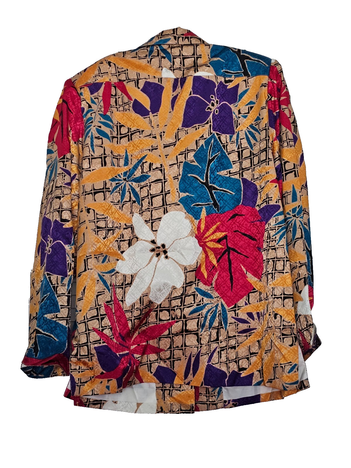 Vintage Da-Rue of California Multi-Color Floral Size 14 Jacket