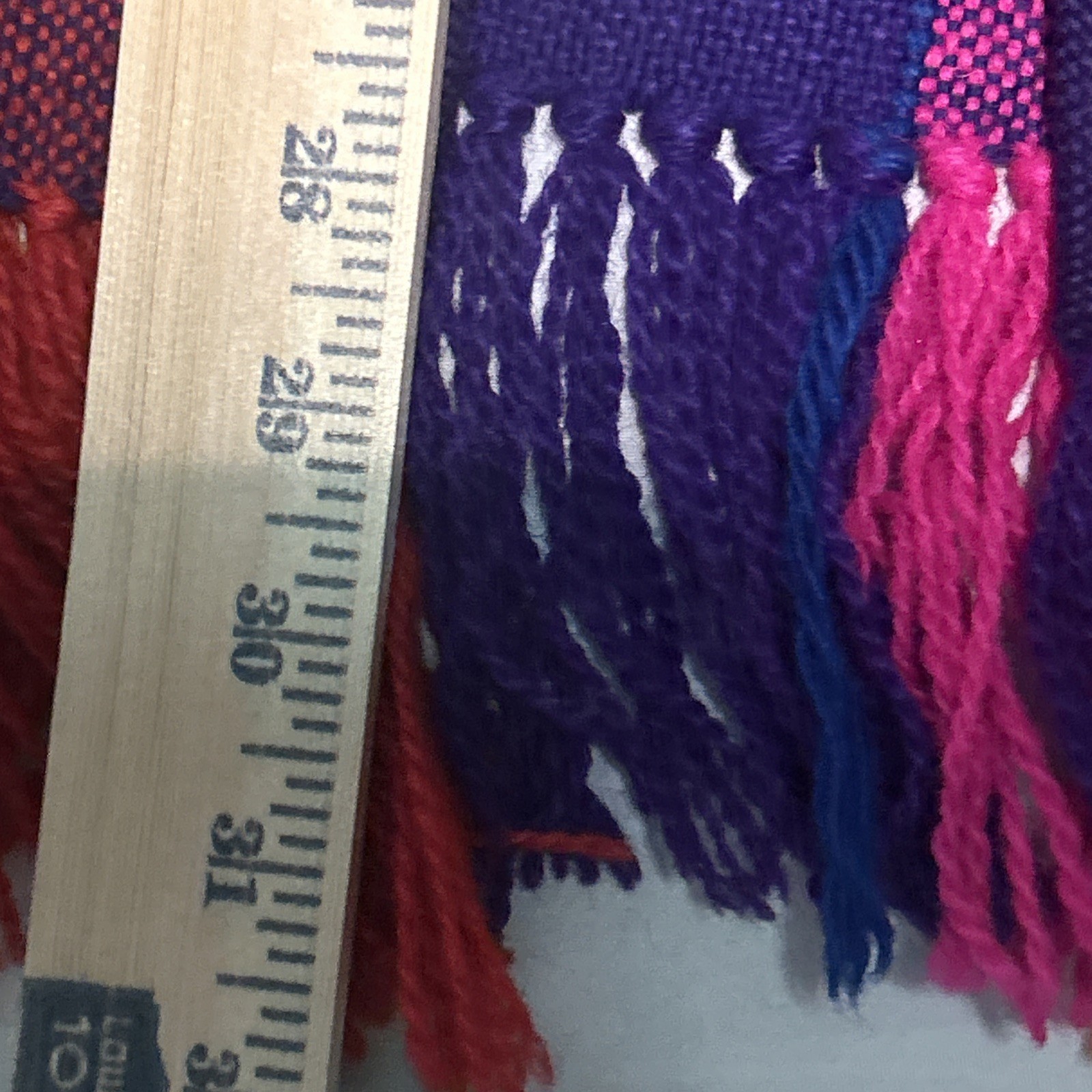 Parrott Fabrics Inc Alice Kagawa Handwoven Open Vest Fringe Santa Fe NM