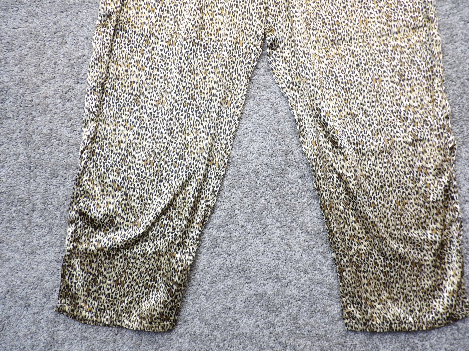 Vtg INNER MOST Womens 2 Piece Pajama Set Y2K Animal Print Long Pant PJ’s L/XL