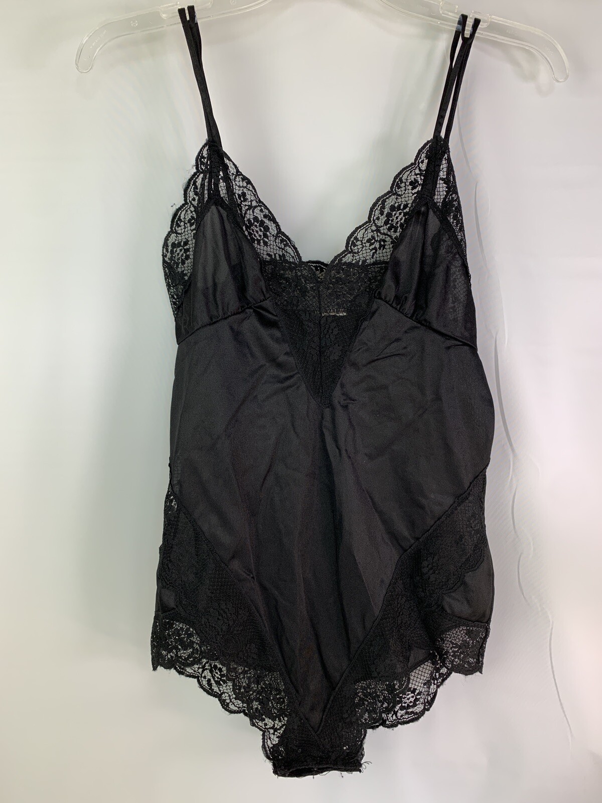 Vintage Lingerie Romper One Piece Women Size XS to Small Teddy Bodysuit Lace