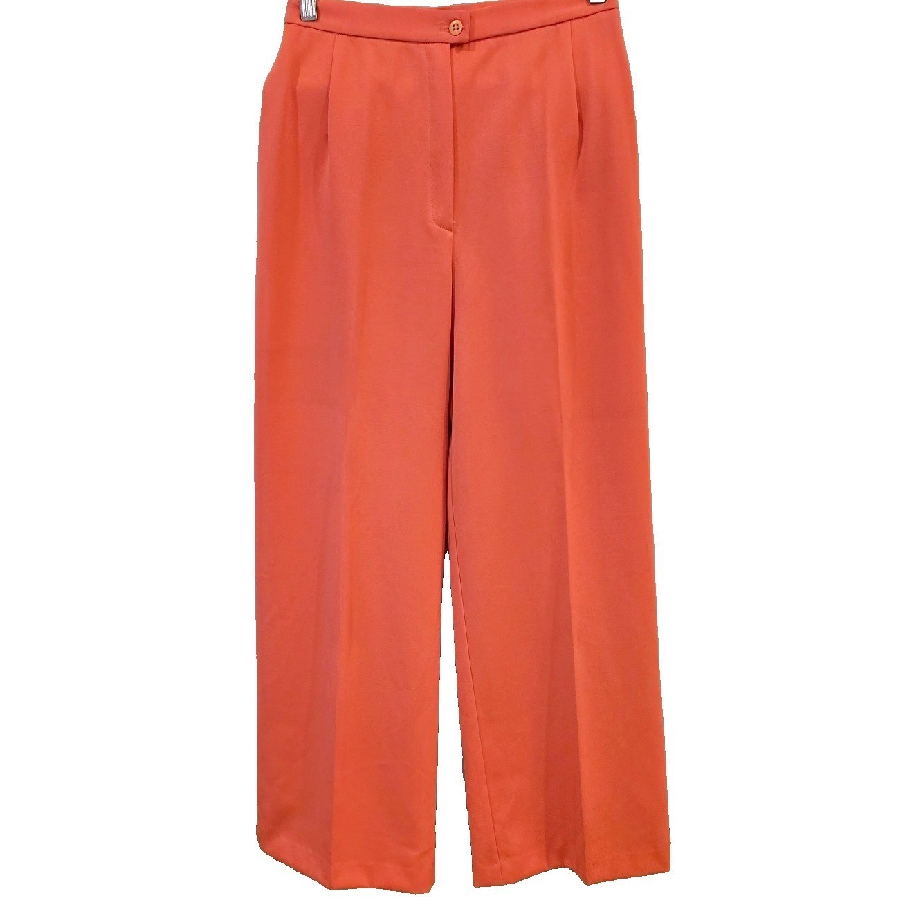 VTG 70s Tami San Francisco Palazzo Pants Womens 11 12 Coral High Rise Made USA