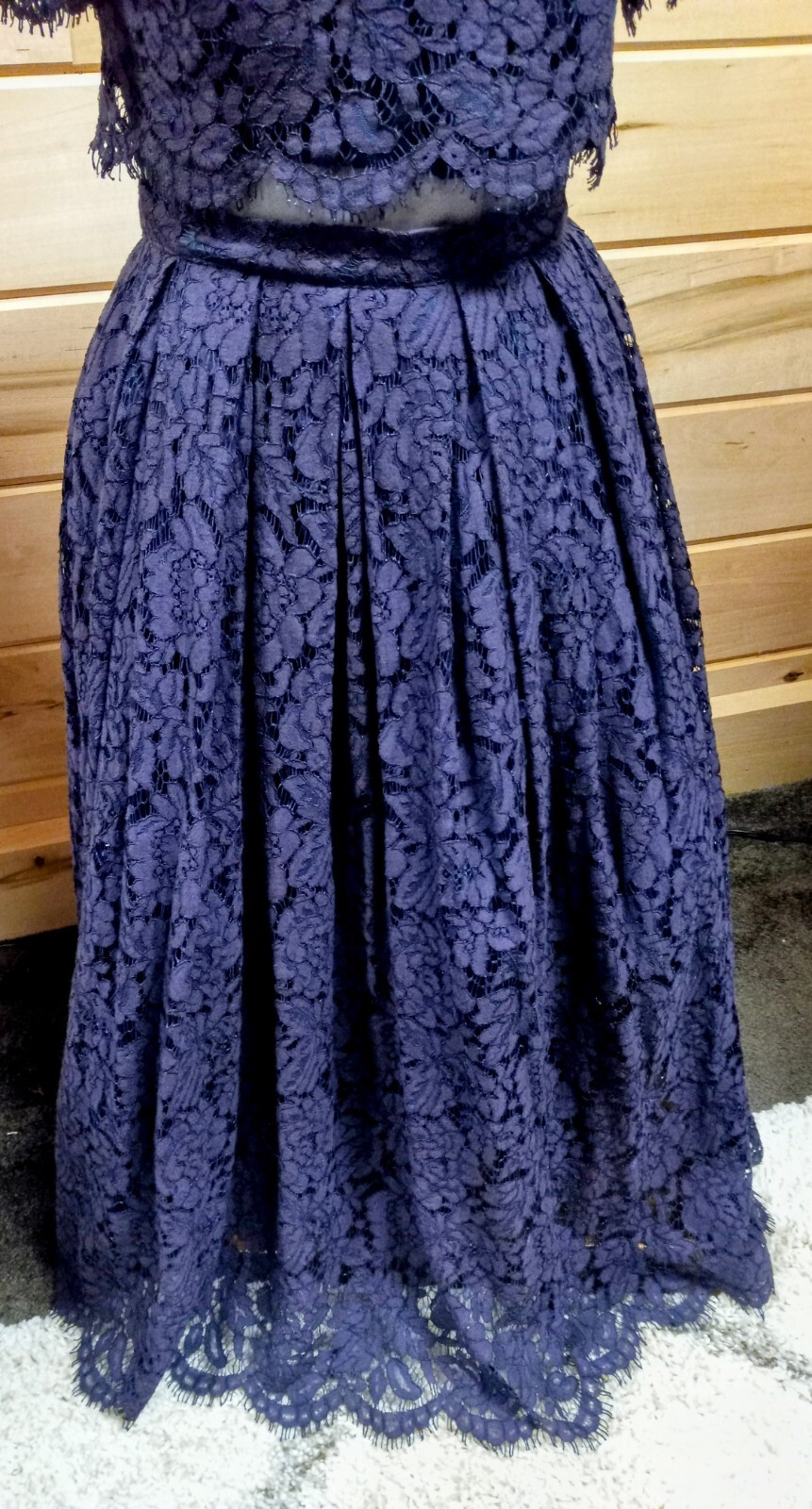 Elegant ASOS Maxi Fit and Flare Lace Party Dress Purple and Blue. Size 4. #A