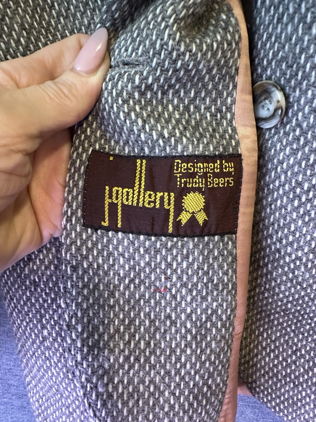 Women’s Wool Blazer | Grandpa Core | Tan Blend Sz 9 | Bloke Core | Virgin Wool