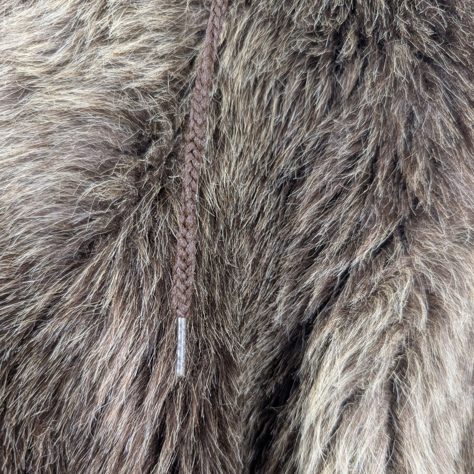 VTG Cooper Sportswear Faux Fur Jacket Hooded Boho Penny Lane Coat 70s 80s USA L
