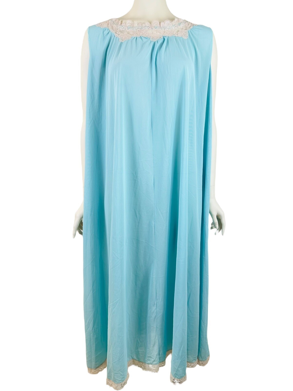 Vintage Godfried Nightgown Women’s 38 Sleepwear Lingerie Dress Nylon Lace 60s