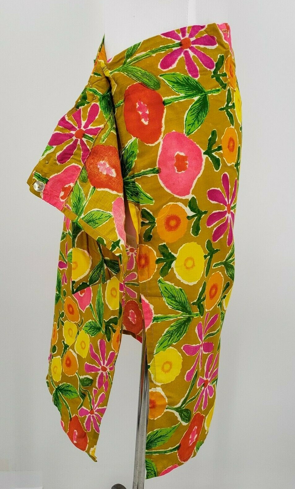 Vintage Deadstock High Tide Faux Wrap Skirt Womens 5/6 Cover Up Floral Swimwear