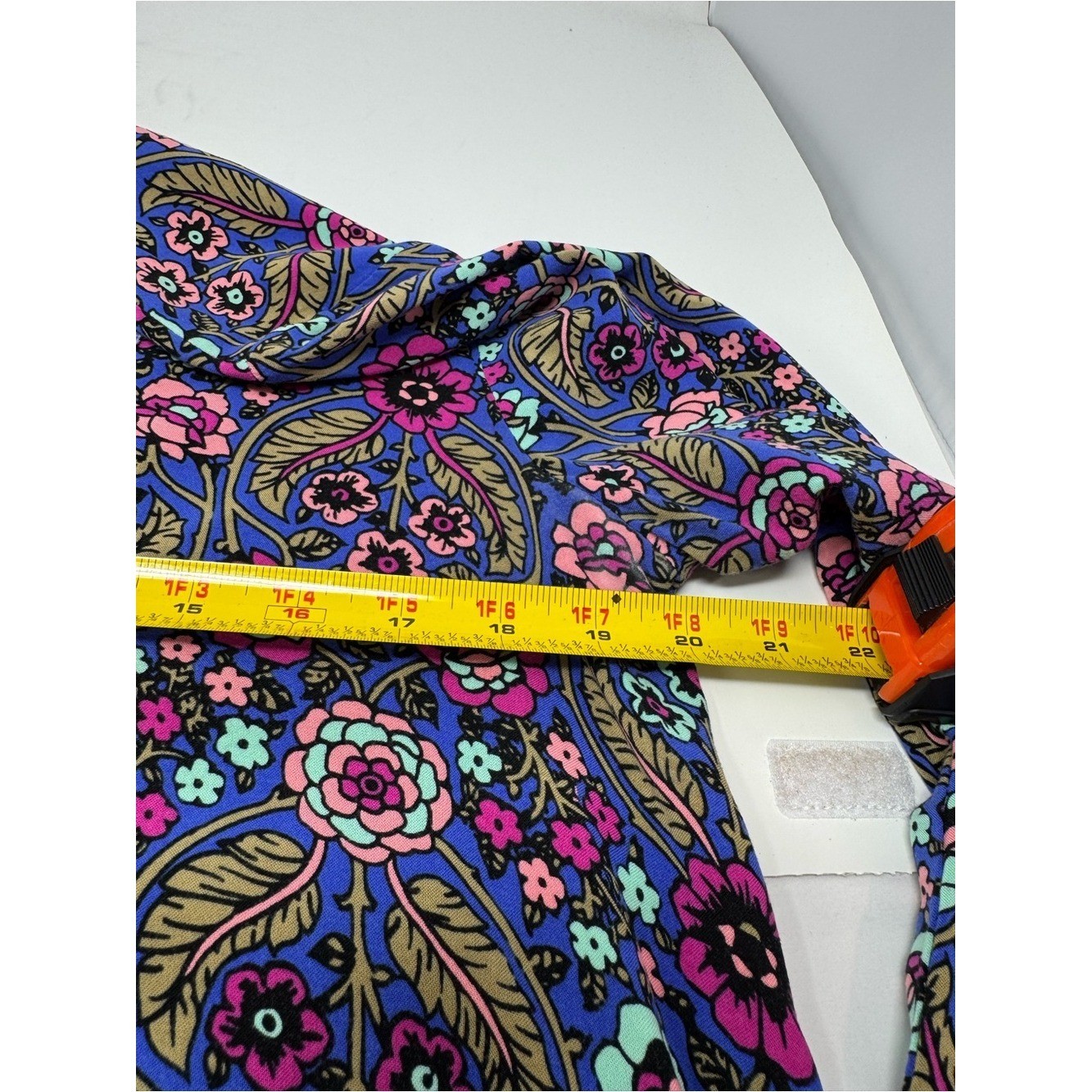 Matilda Jane Thoughts and Dreams Boho Floral Tunic Dress with Pockets Sz Large
