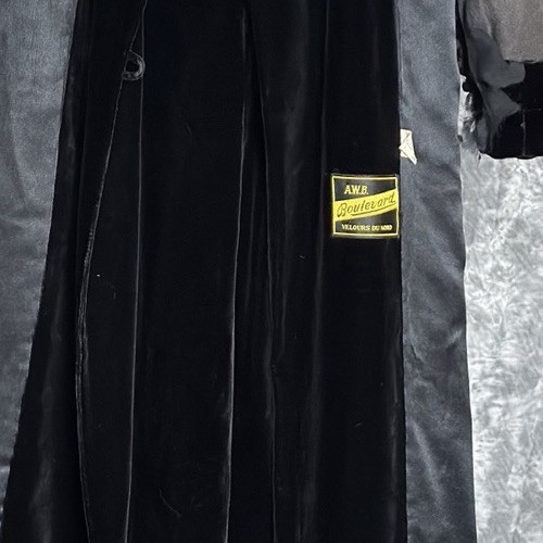 Edwardian Black Silk Velvet Coat Velours du Nord Sony Pictures Opera Jacket