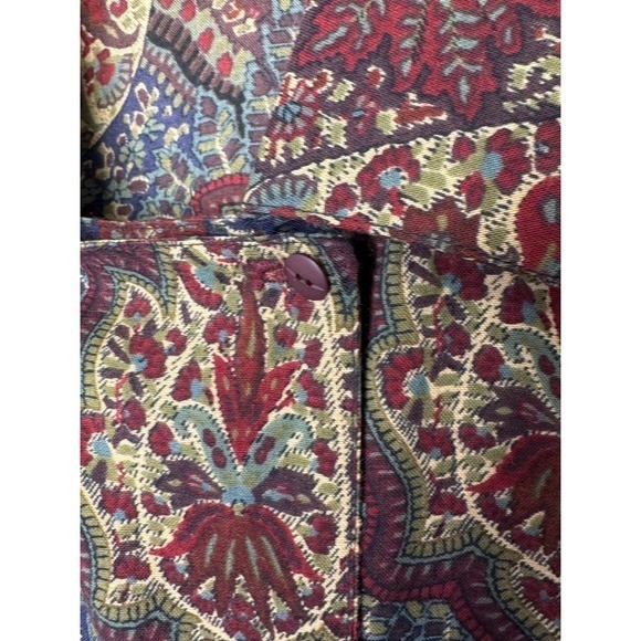 Vintage Liberty of London Wool Blouse Size 12 Paisley