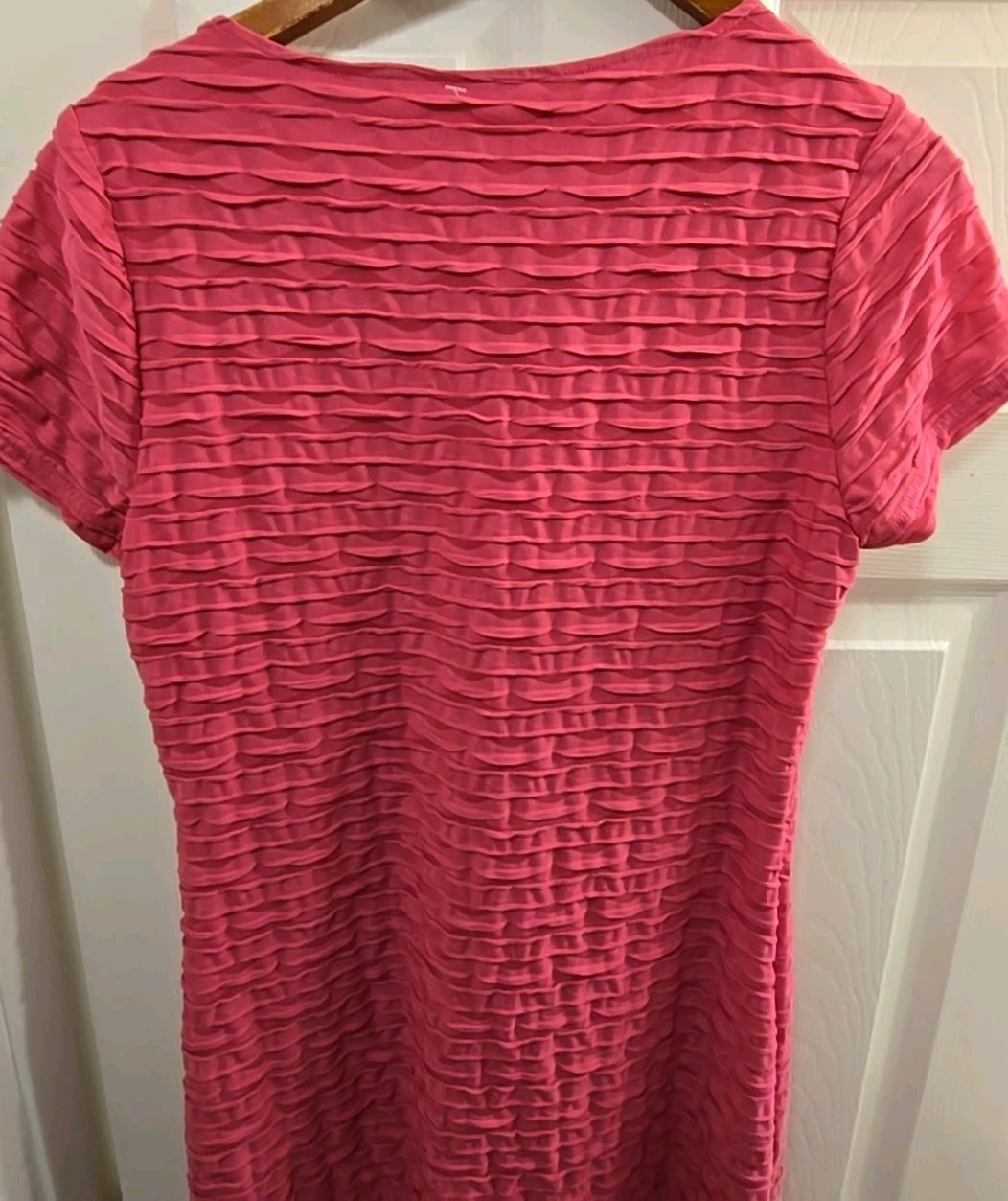Vtg Pink Betty Barclay Dress w/Soft Side Pleats Feminine Fit Size 38