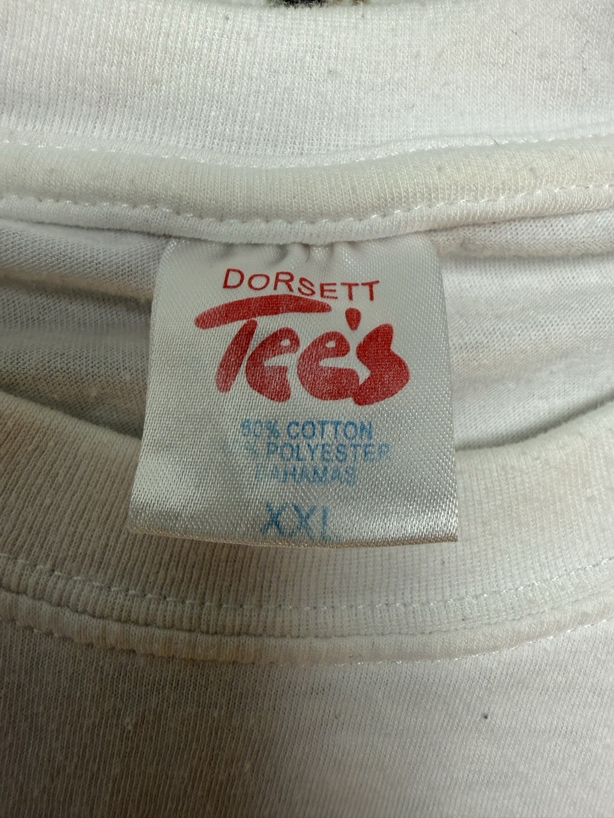 VTG Bahama Mama Tanning Cat On Beach Kitty 90s Dorsett White Women’s T-Shirt XXL