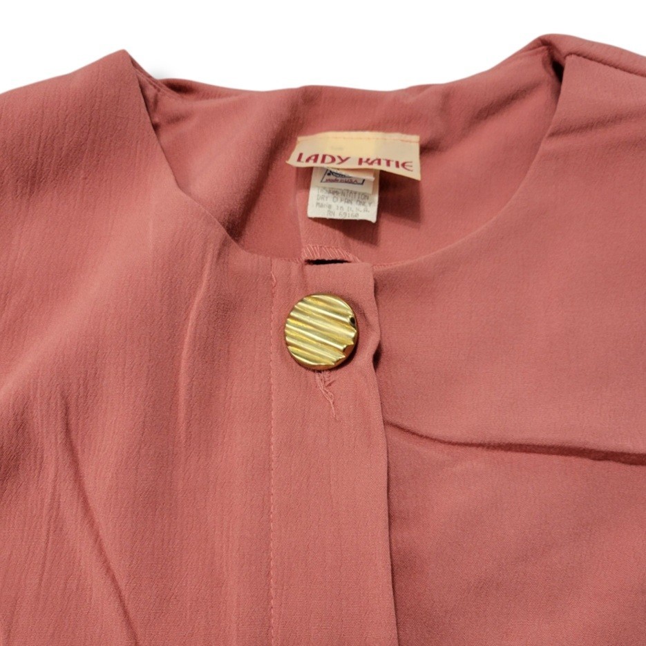 Vintage Lady Katie Dress Size 16 Vintage Dress Shirt Dress Button Front Closure