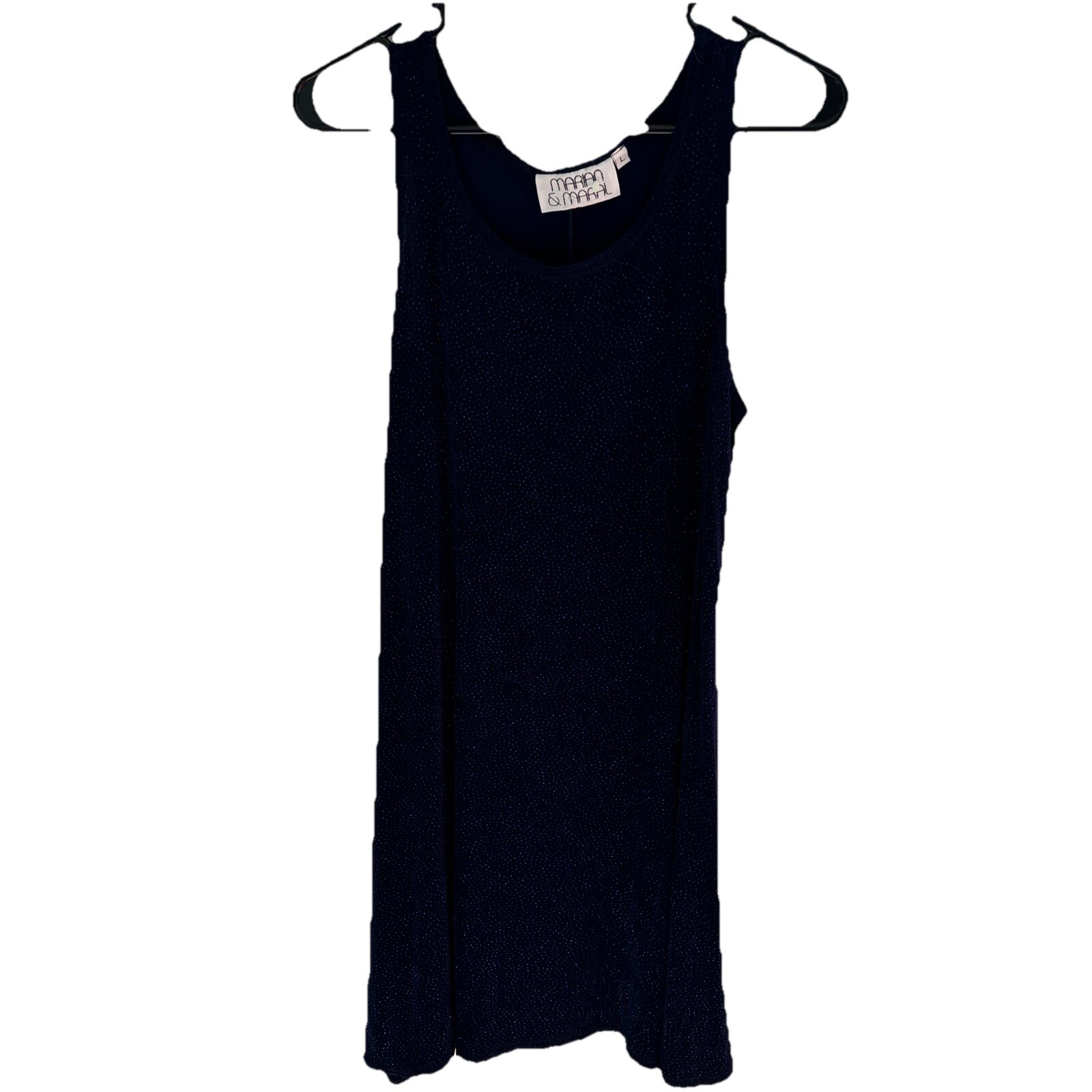 Sparkly Swingy Slip Dress L Blue Sexy Fairy Whimsigoth VTG 90s Stretchy