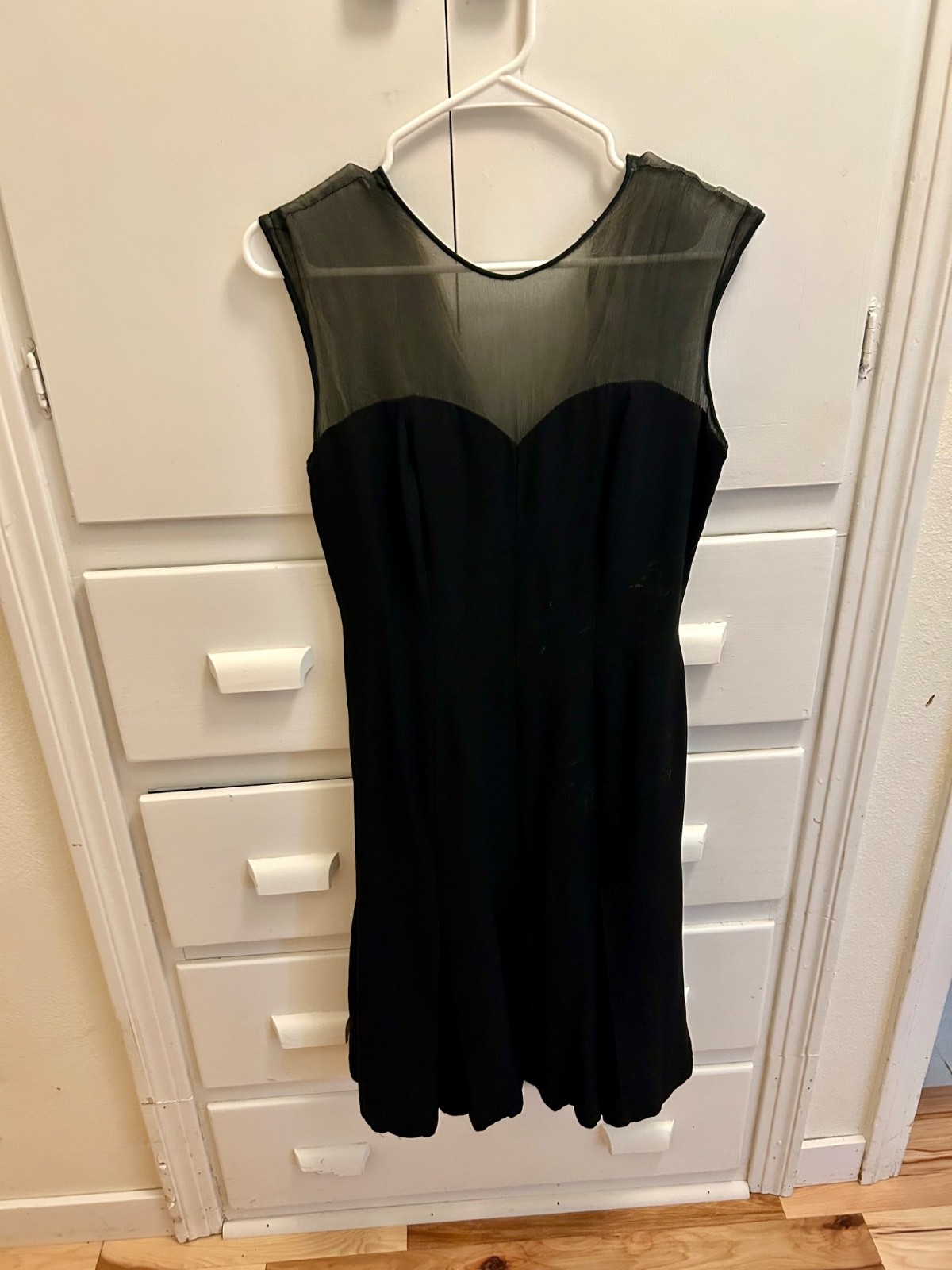 Vintage Elinor Gay Dress, Black, size 14