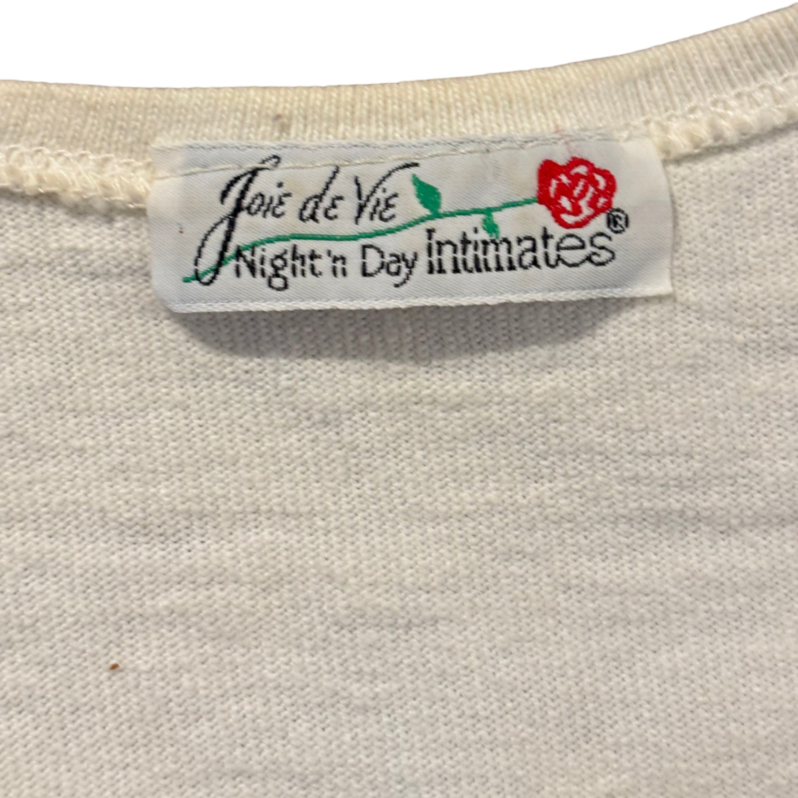 Joie De Vie day n night intimates vintage women’s Christopher Lee art sleepshirt