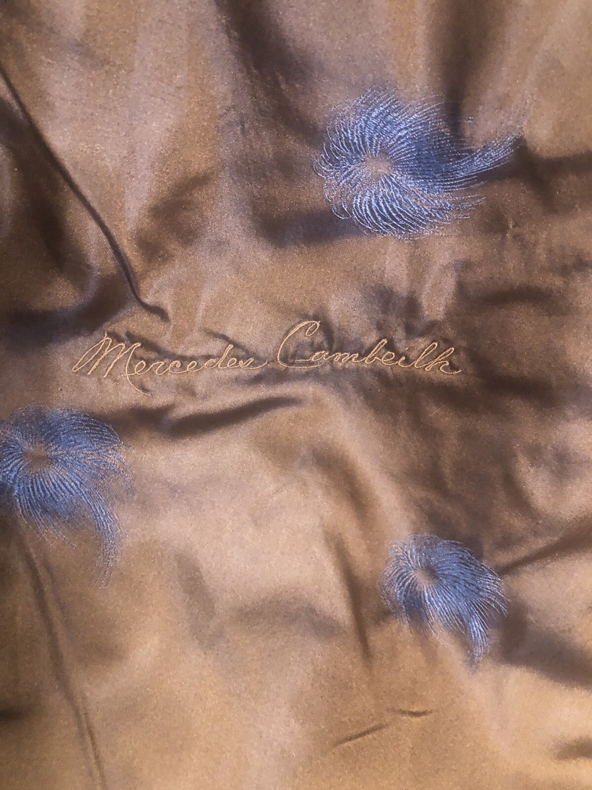 Mink Fur Stole LongWrap Vtg Like NewCustomMade Signed HoustonSocialite 1950-60