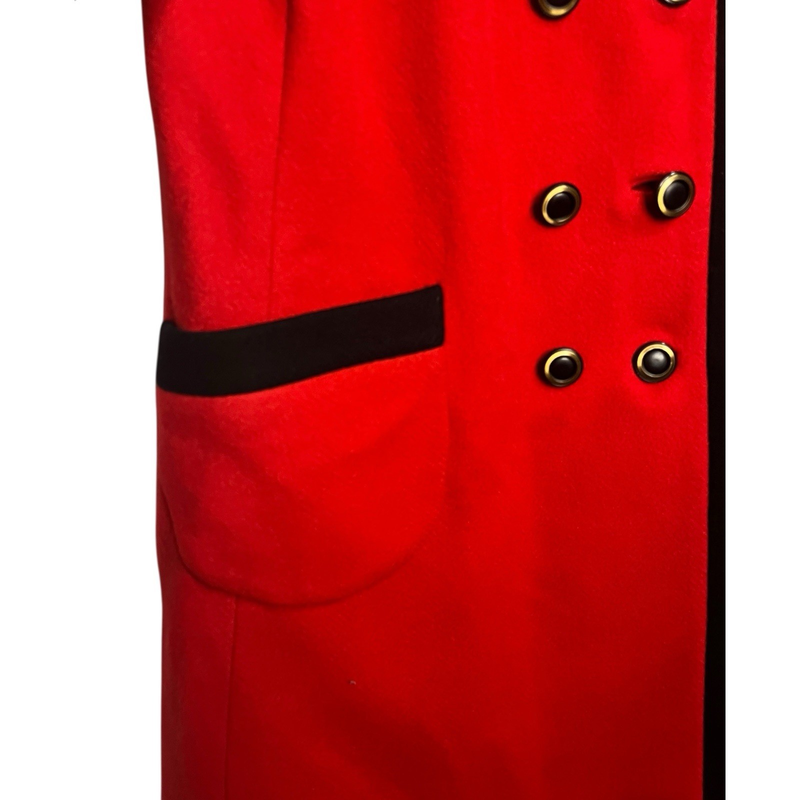 Vtg 60s Bromleigh Red Coat