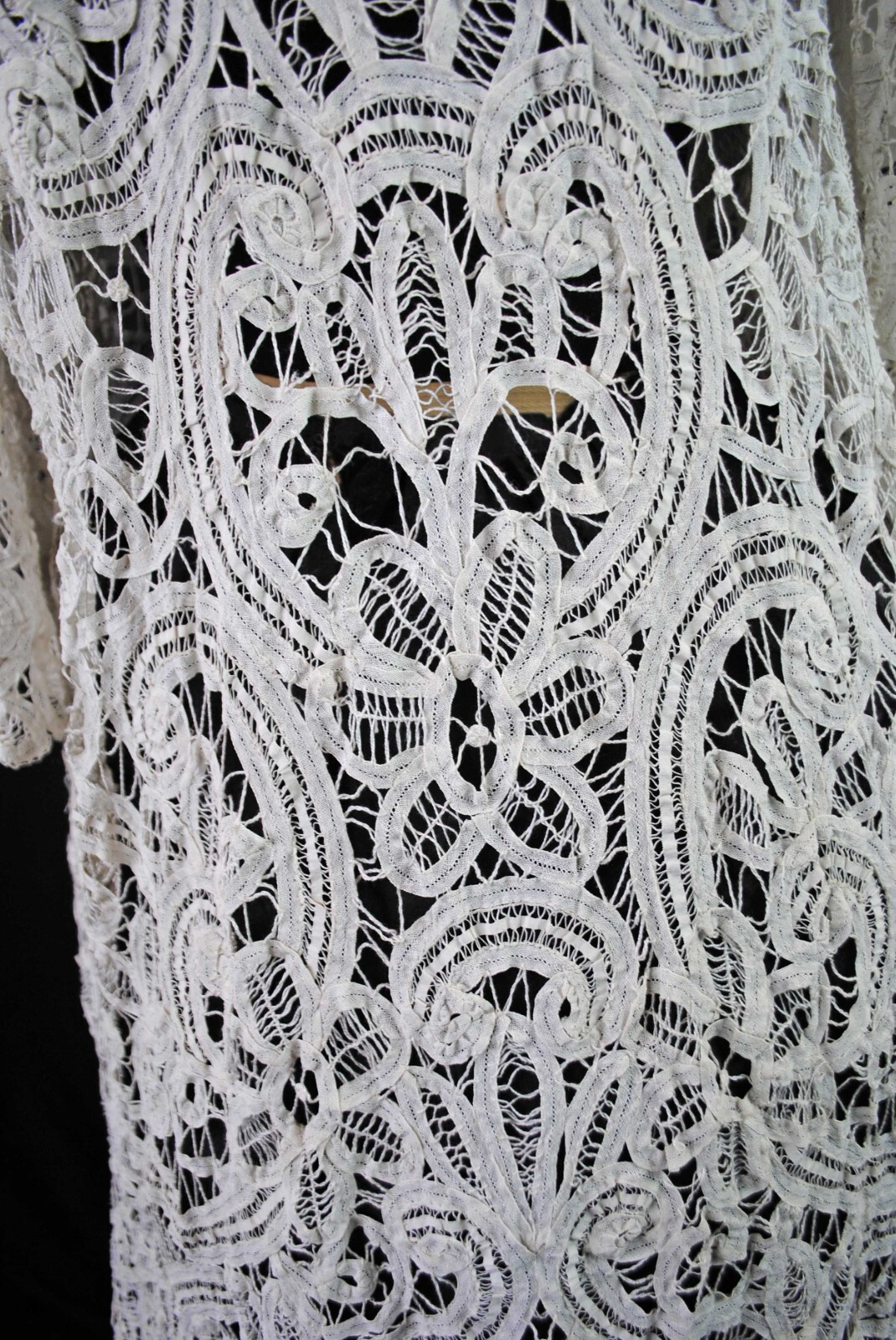 EDWARDIAN BATTENBURG TAPE LACE COAT 1915