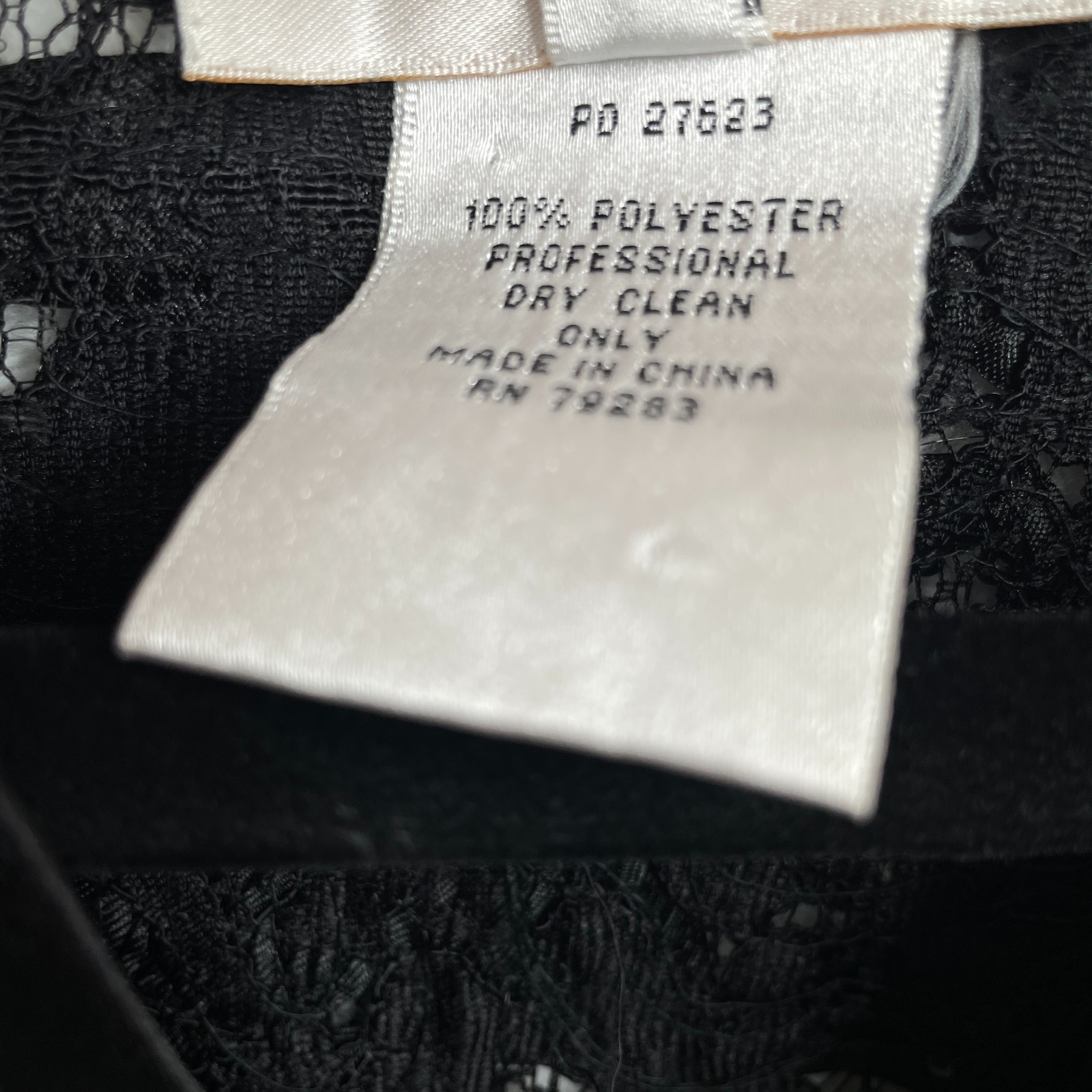 Vtg Y2K Jeanne Alexander Bolero Jacket Womens Small Black Rosettes Dark Romantic