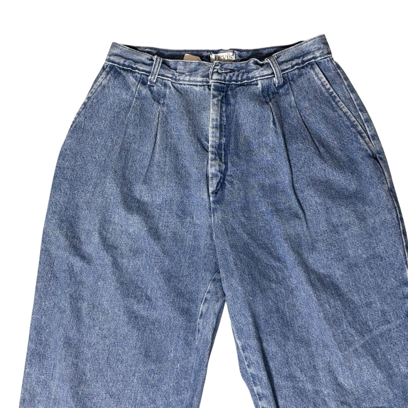Vintage Levi’s Sportswear High Rise Mom Jeans Denim Pants Size 10 Womens Pleated