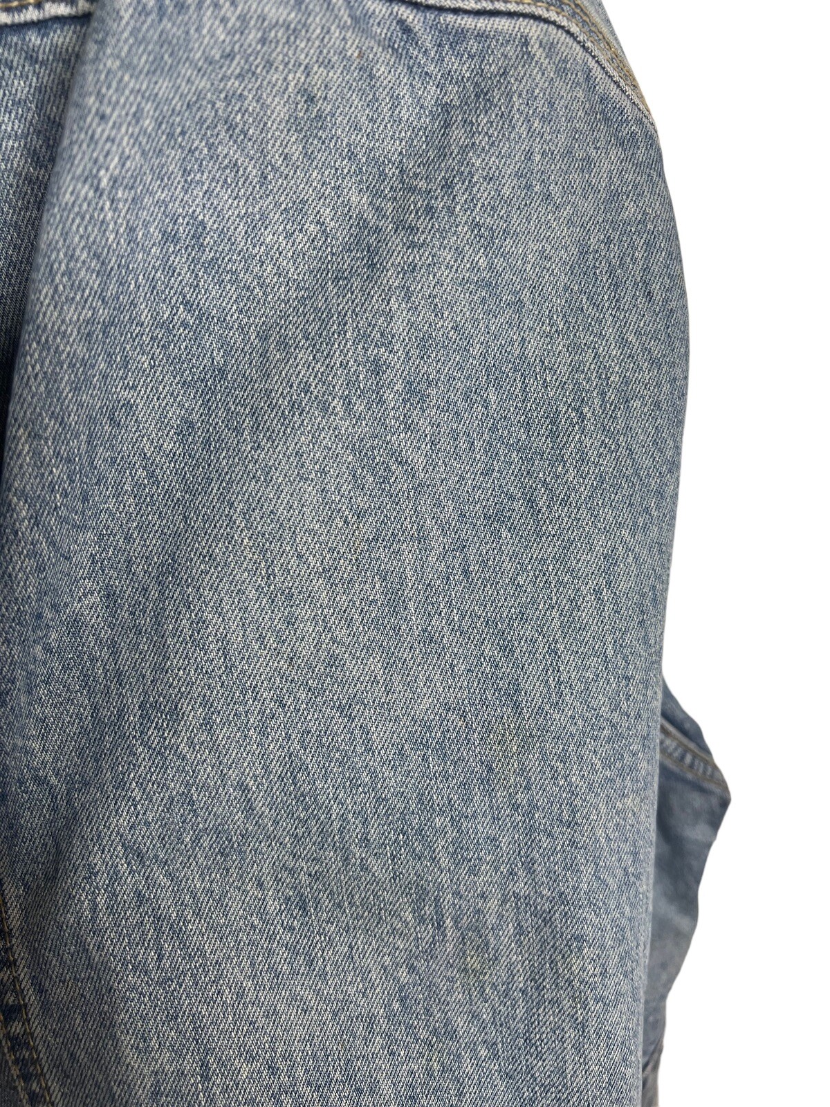 Vintage 80’s Street Wear Cropped Code Bleu Japan Distressed Denim Jean Sz S