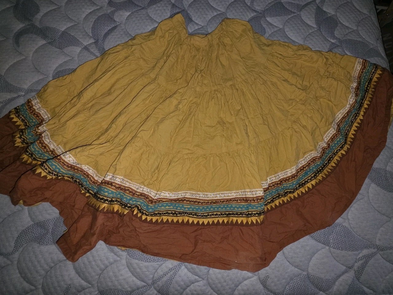 Vintage Rare Western Boho Handmade Circle Skirt