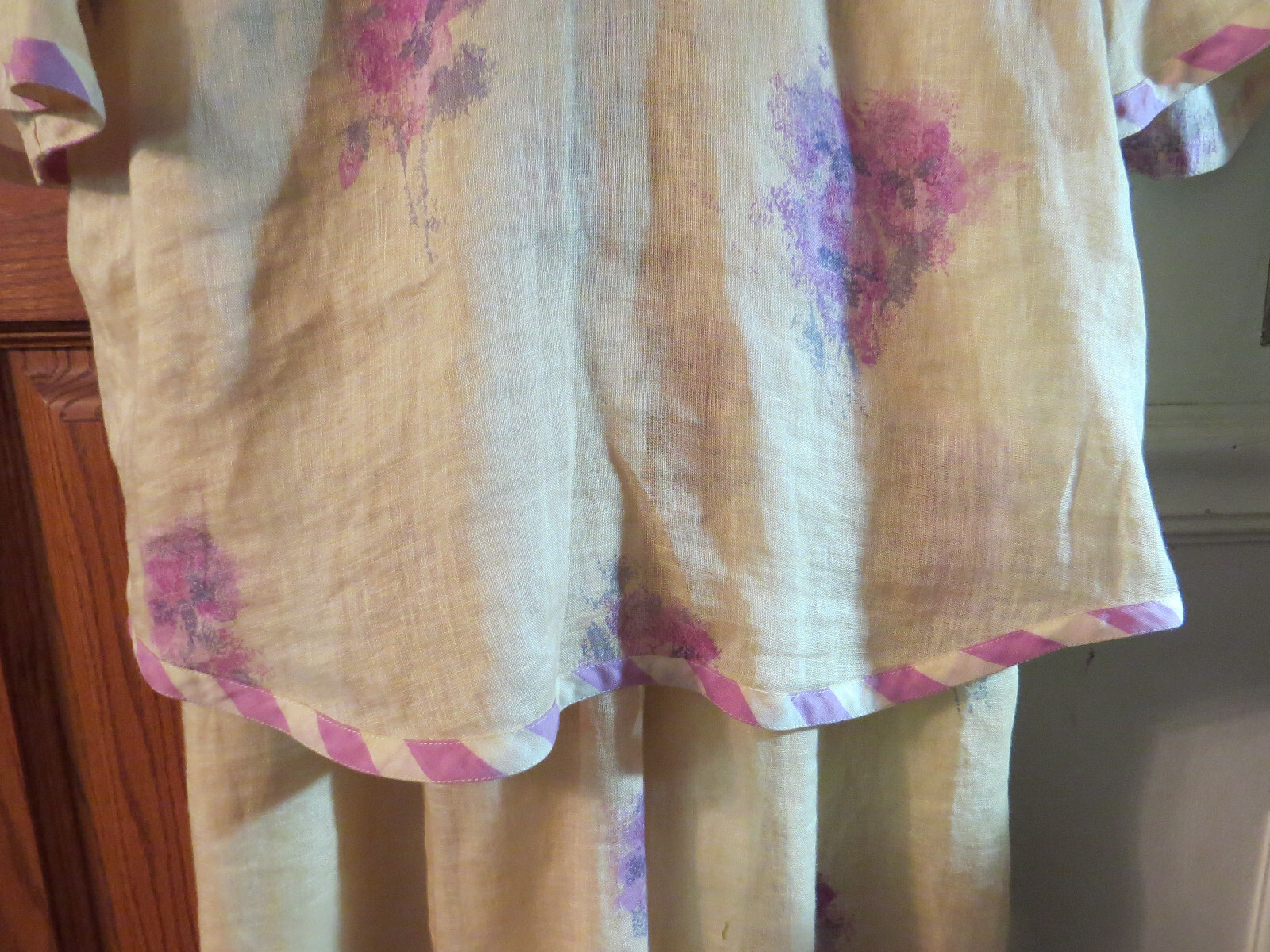 Vintage Hanae Mori Boutique 2 PIECE SZ 4 FINEST LINEN MONEY CAN BUY SEE DESCRIPT