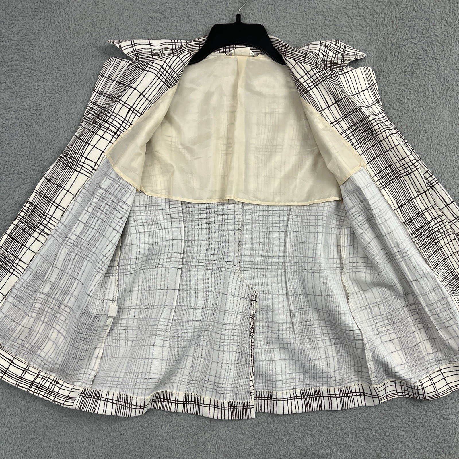 Vintage 60s 70s Koret Poly Knit Blazer Womens VTG Tag 14 Mzrs 19.75″ PTP MOD USA