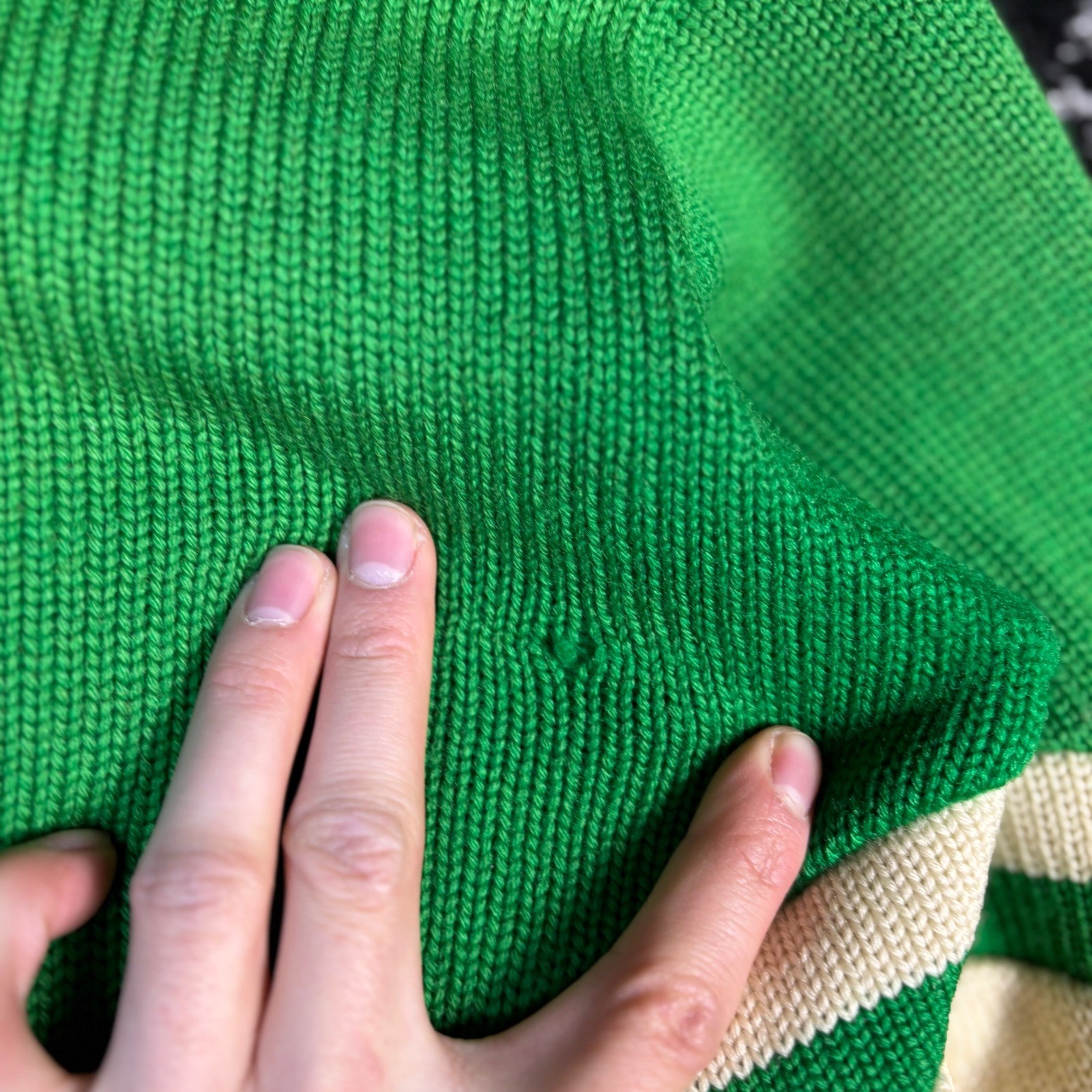 Women’s Vintage 60s 70s Logan Knitting Mills Wool Cheer Leader Knit Sweater M