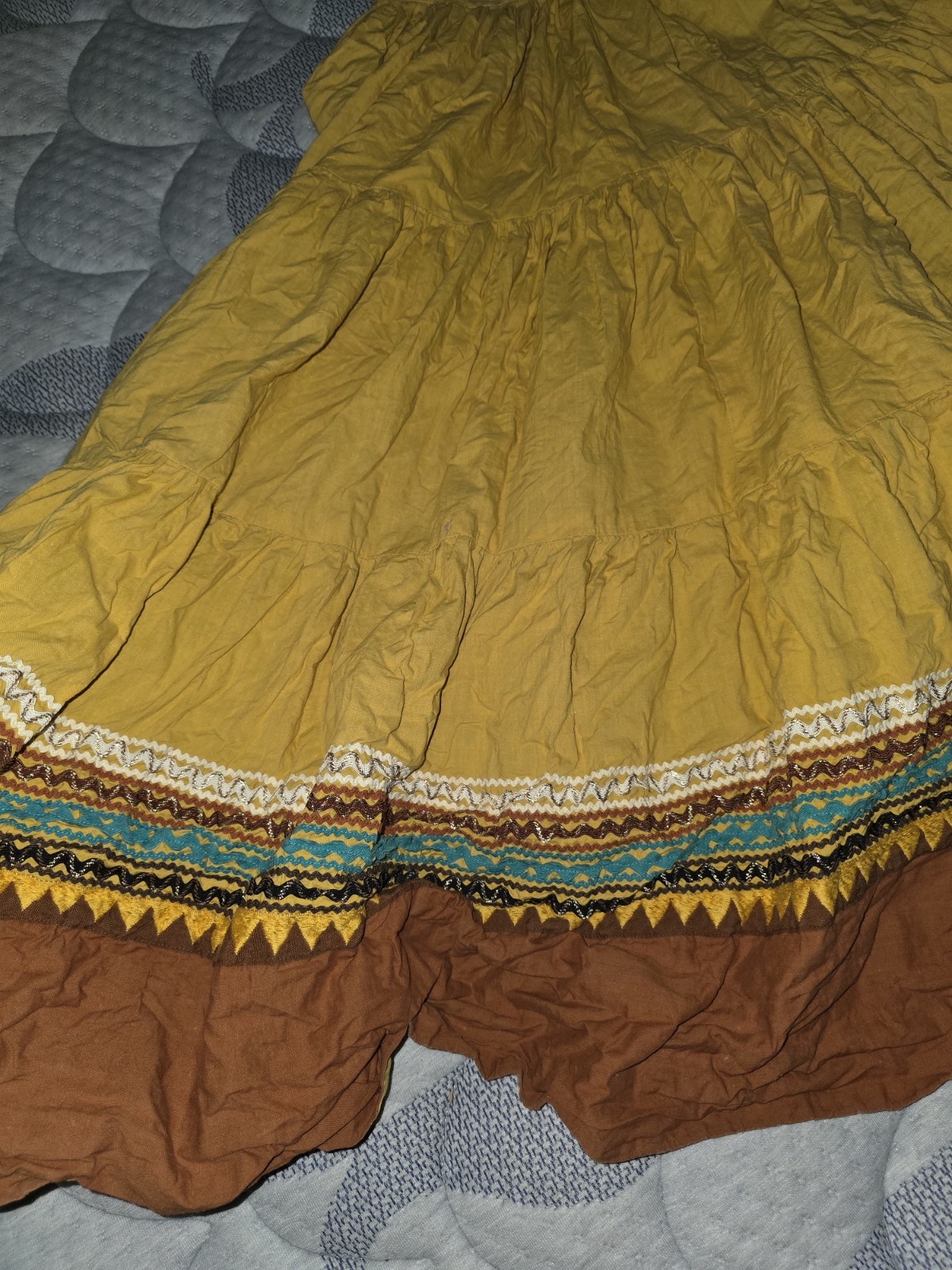 Vintage Rare Western Boho Handmade Circle Skirt