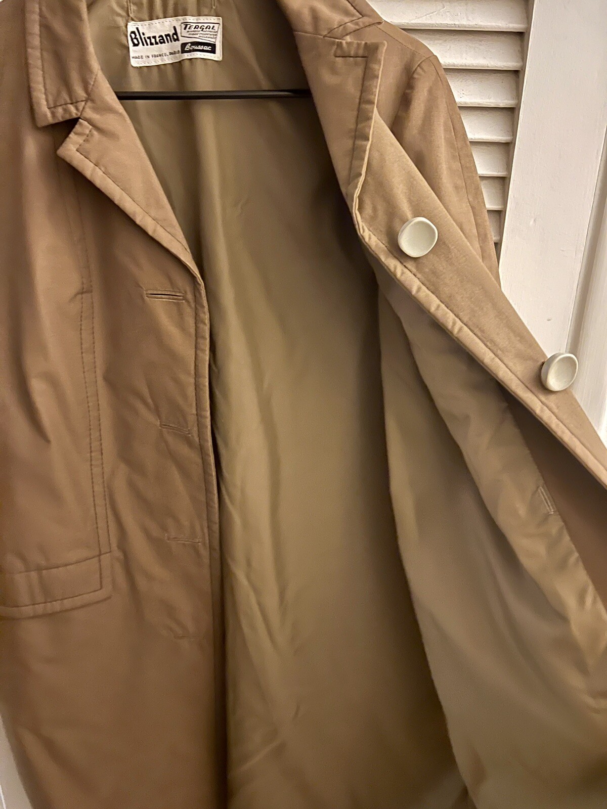 Blizzand Vintage Trench Rain Coat Made In France in 1960s