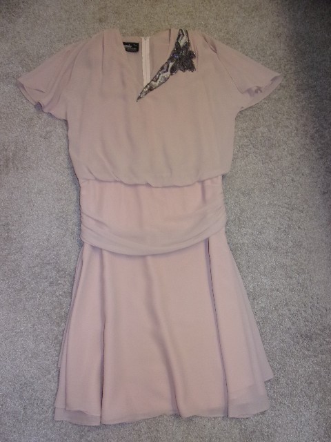 Ursula Of Switzerland Sz 9/10 Sequins Pink Vintage