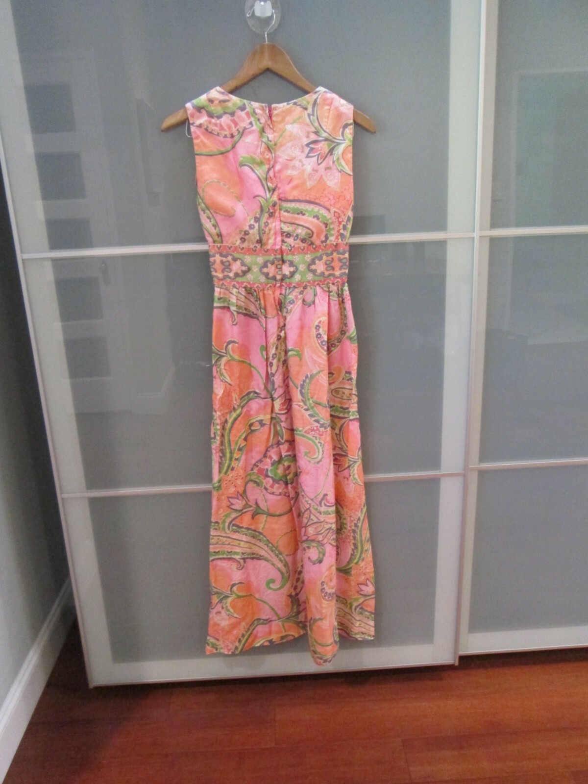Vintage Handmade 1970’s Halter Style Maxi Dress Fits XS