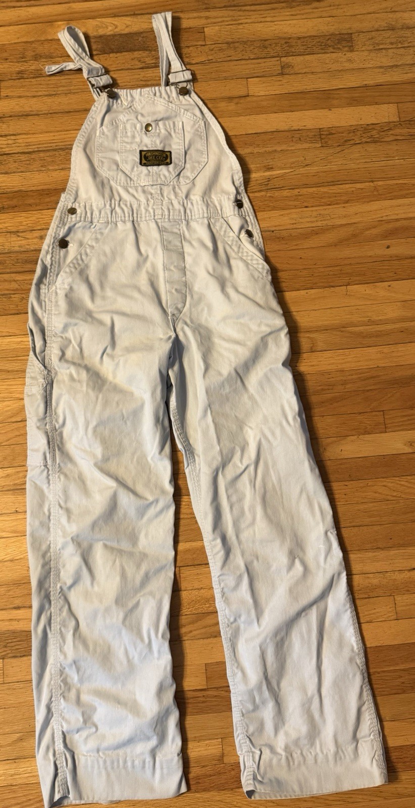 1960’s Sanforized Washington Dee Crew Overalls Measurements In Pictures