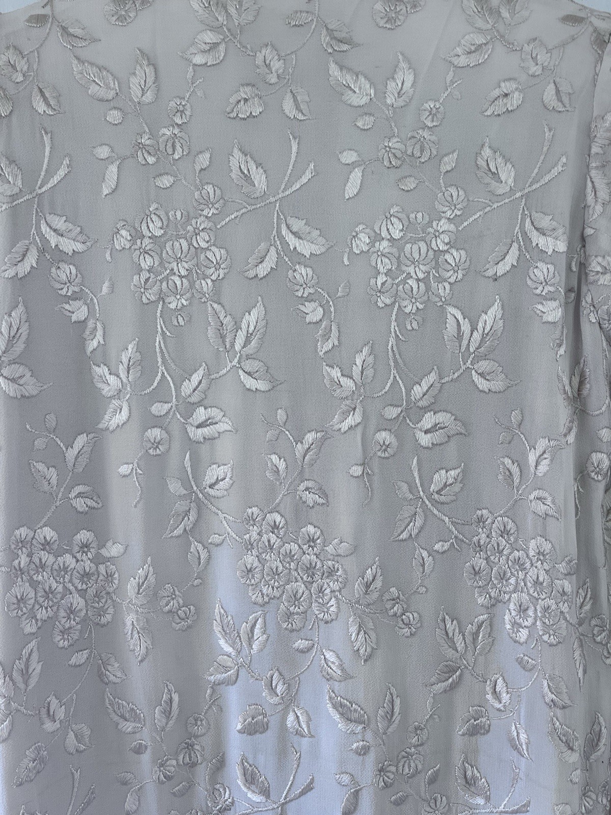 1920s Art Deco Vintage Embroidered Blush Silk Coat Attributed To House Of Lanvin
