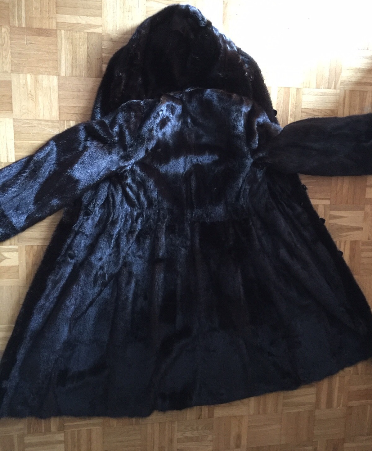 Vintage Mink Coat Mink Coat Saga Finland Indoor+Outdoor Wearable Hood 36