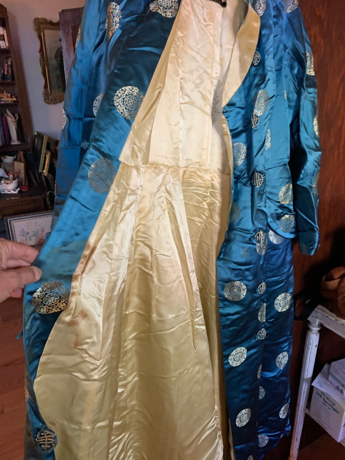 Vintage 1930’s Ying Tai Ltd Peninsula Hotel Hong Kong Silk Robe Dressing Gown M