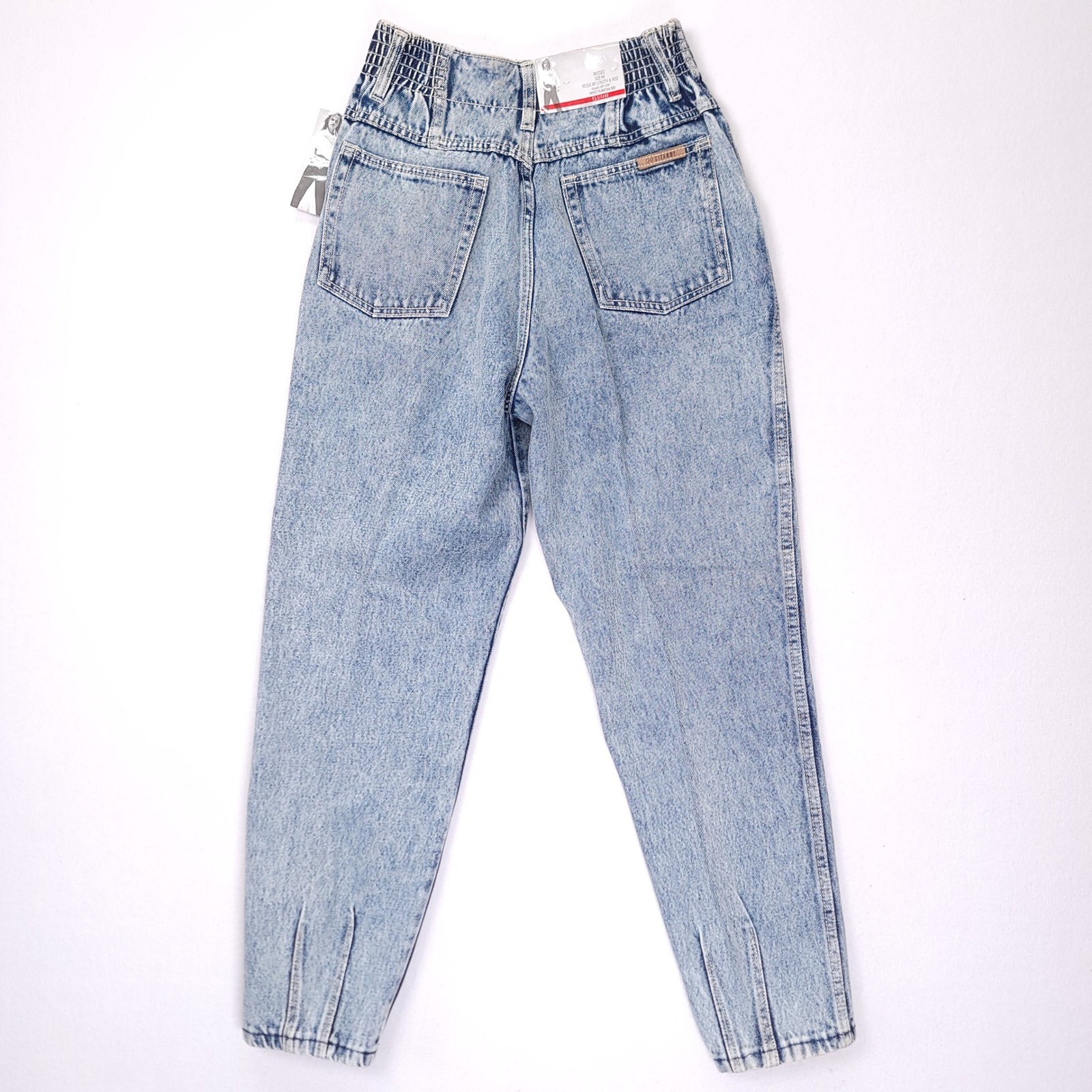 Vintage PS Gitano High Waisted Acid Wash Tapered Mom Jeans NWT Size 10 Regular