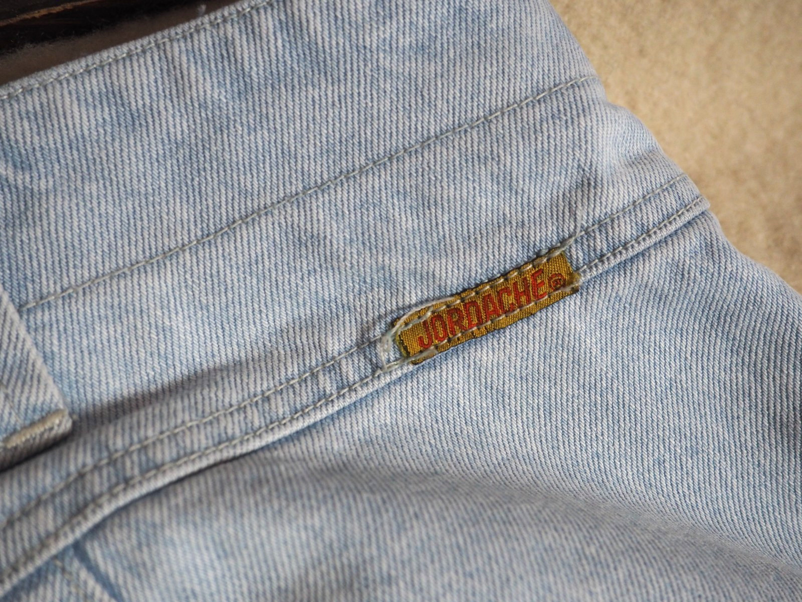 VTG 80s 90s Jordache Light Wash High Waist Mom Western 36×27 Blue Denim Jeans