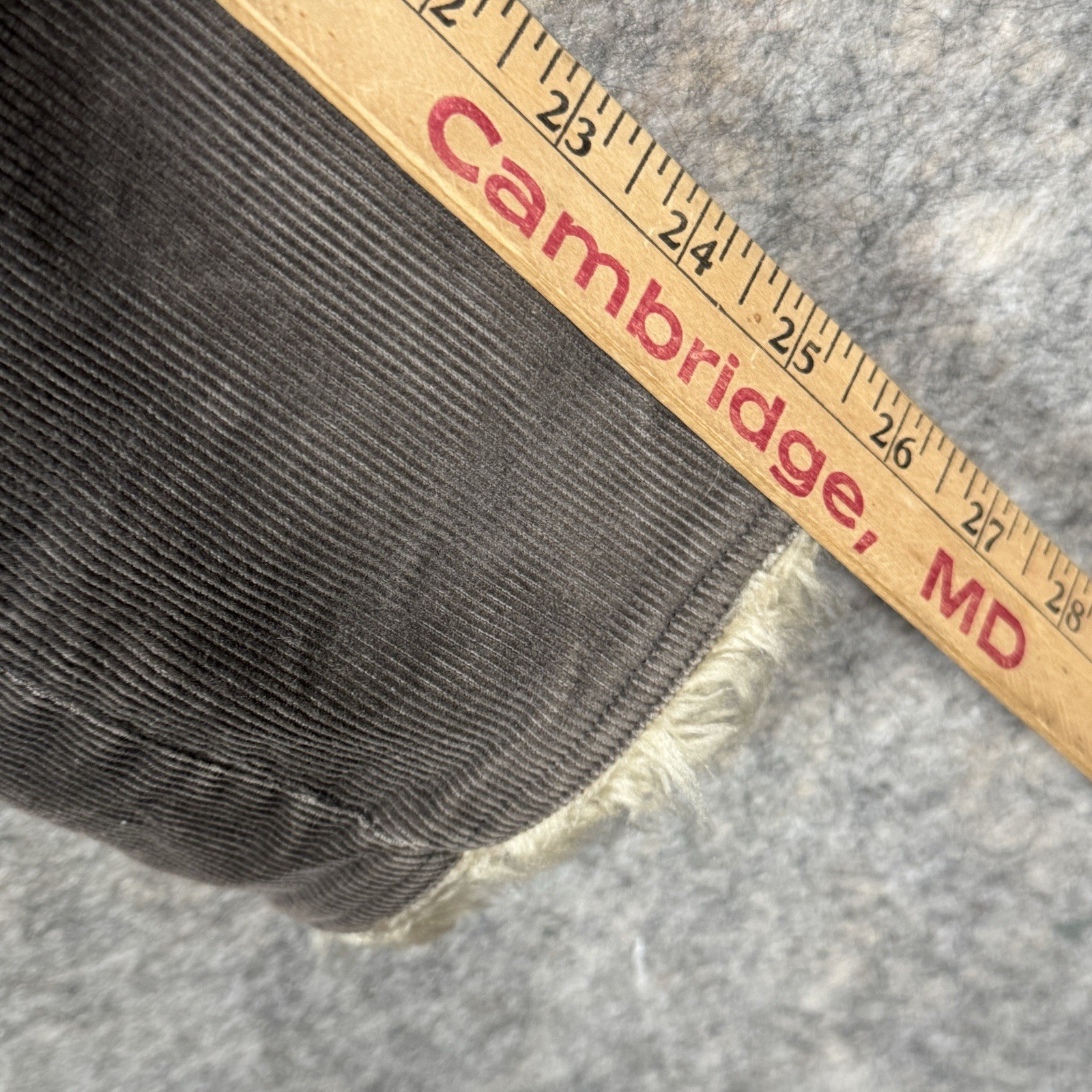 Vintage Womens Diesel Corduroy Jacket Size XXL 19×29 Faux Fur Collar Sherpa Line